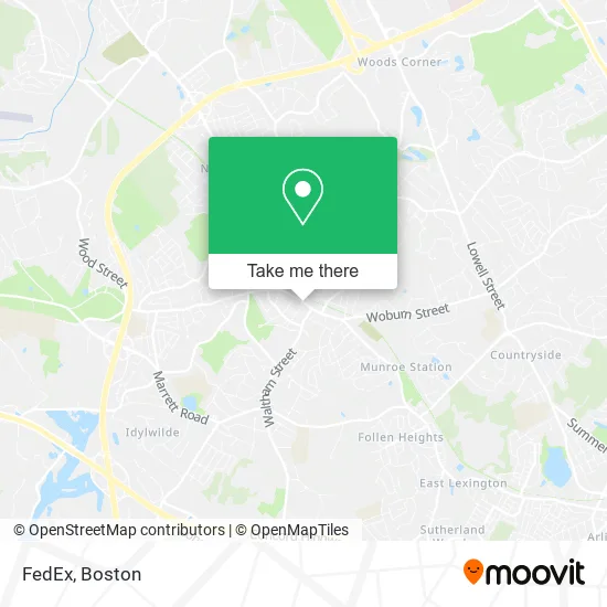 Mapa de FedEx