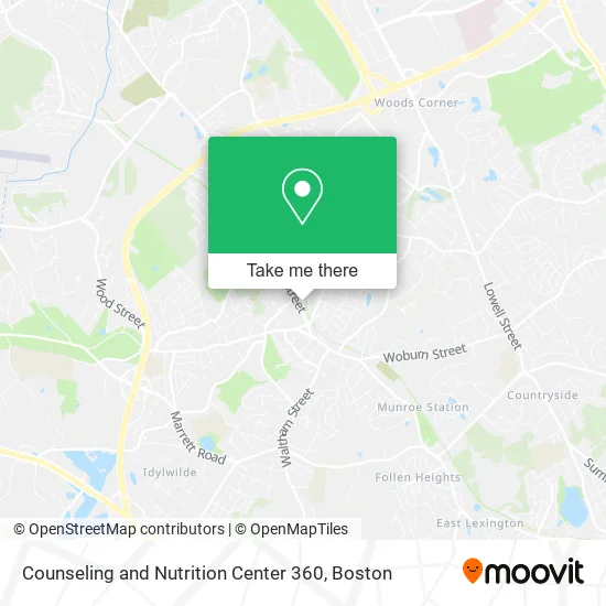Counseling and Nutrition Center 360 map