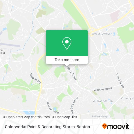 Mapa de Colorworks Paint & Decorating Stores