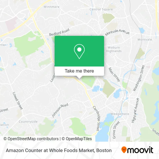Amazon Counter at Whole Foods Market map