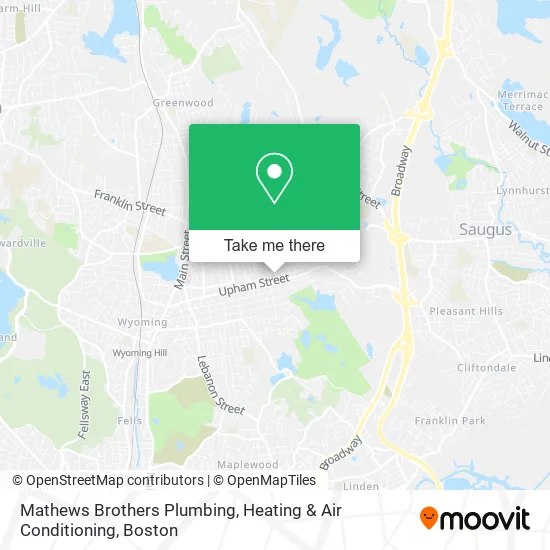 Mathews Brothers Plumbing, Heating & Air Conditioning map