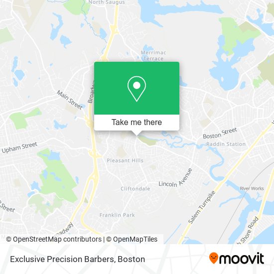 Mapa de Exclusive Precision Barbers