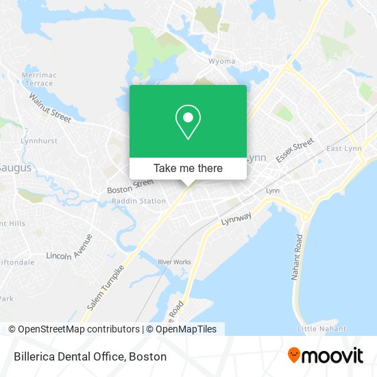 Mapa de Billerica Dental Office