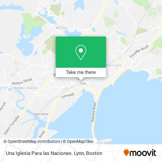 Una Iglesia Para las Naciones. Lynn map