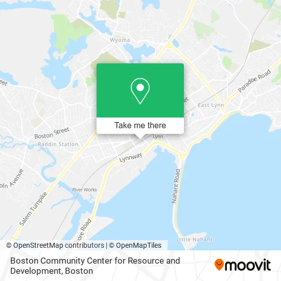 Mapa de Boston Community Center for Resource and Development