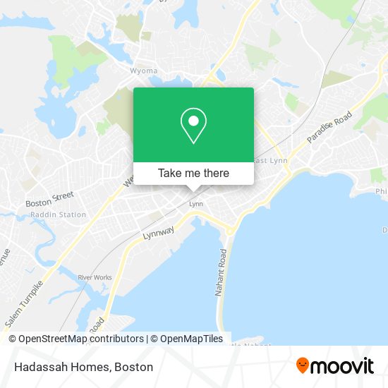 Hadassah Homes map