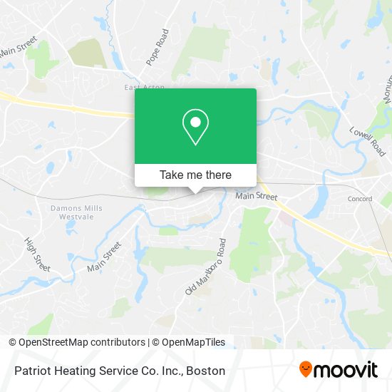 Patriot Heating Service Co. Inc. map