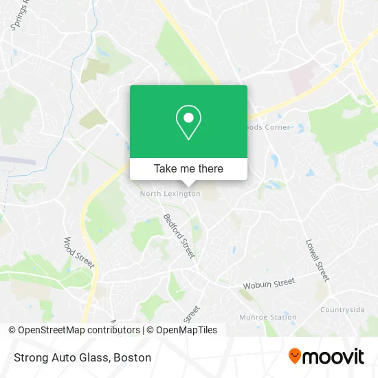 Strong Auto Glass map