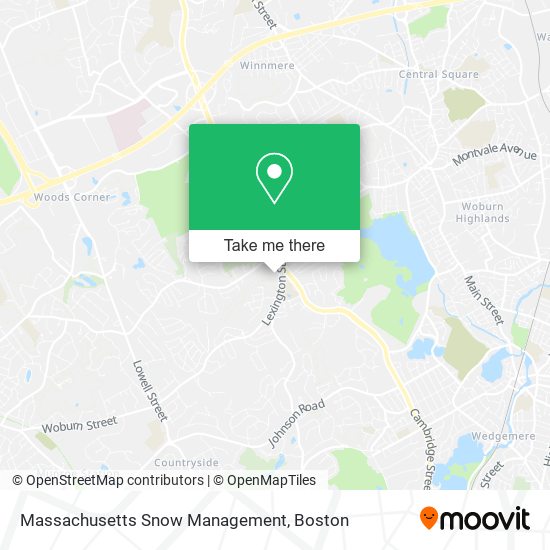 Mapa de Massachusetts Snow Management