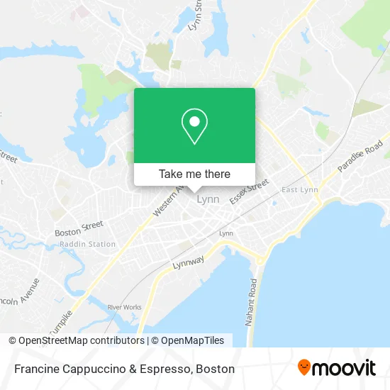 Francine Cappuccino & Espresso map
