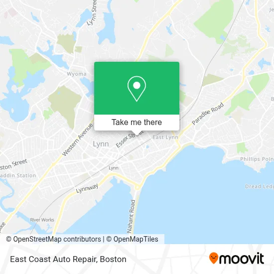 East Coast Auto Repair map