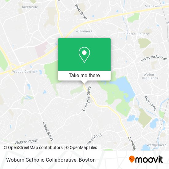 Woburn Catholic Collaborative map