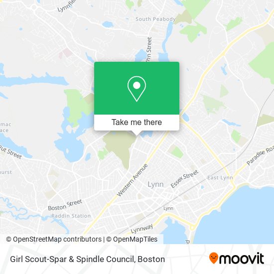 Mapa de Girl Scout-Spar & Spindle Council