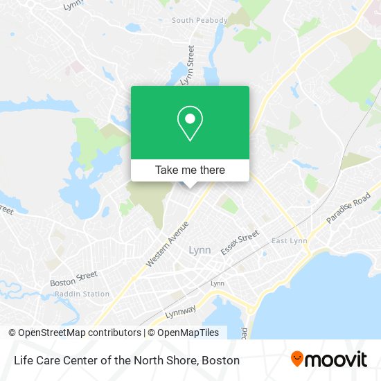Life Care Center of the North Shore map