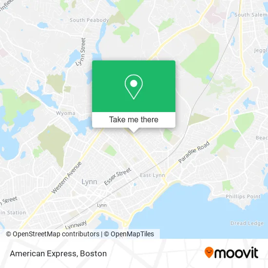 American Express map