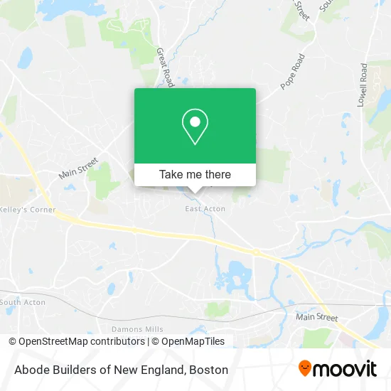 Abode Builders of New England map