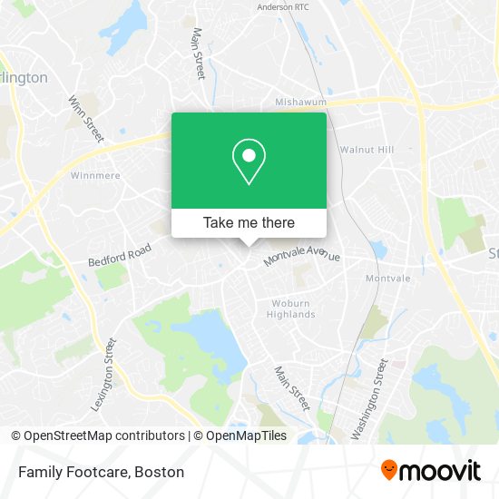 Family Footcare map