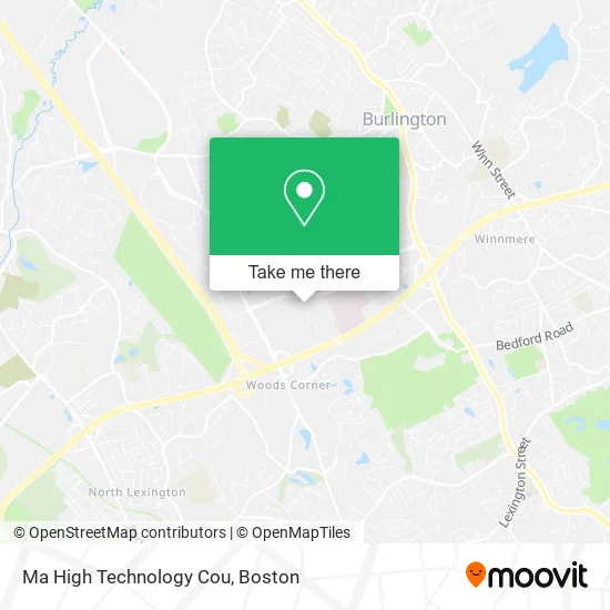 Ma High Technology Cou map