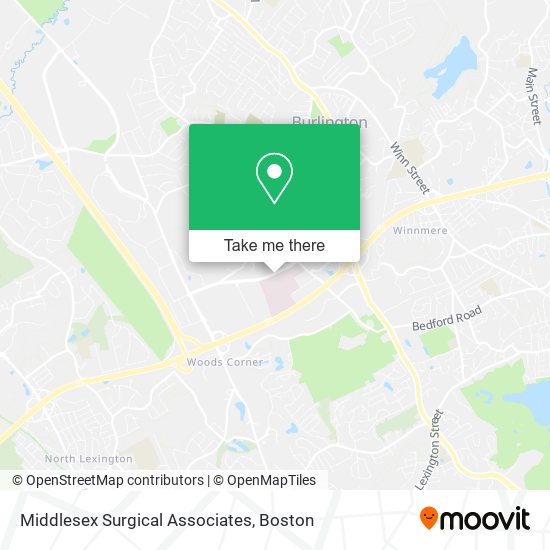 Middlesex Surgical Associates map