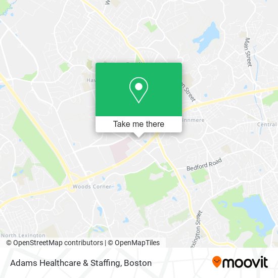 Mapa de Adams Healthcare & Staffing