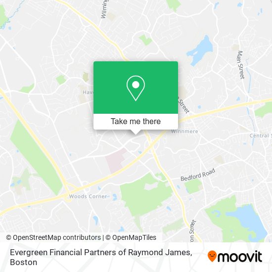 Mapa de Evergreen Financial Partners of Raymond James