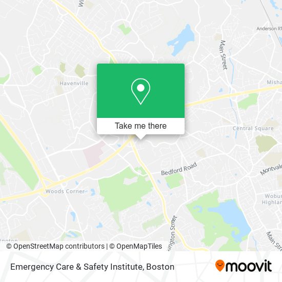 Mapa de Emergency Care & Safety Institute