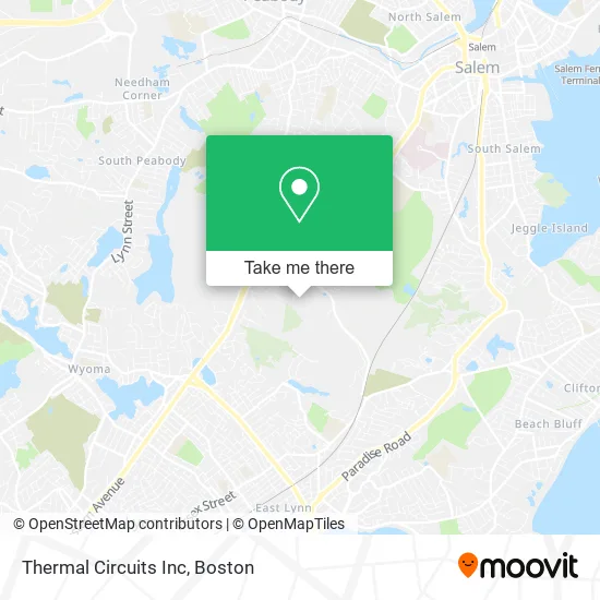 Thermal Circuits Inc map