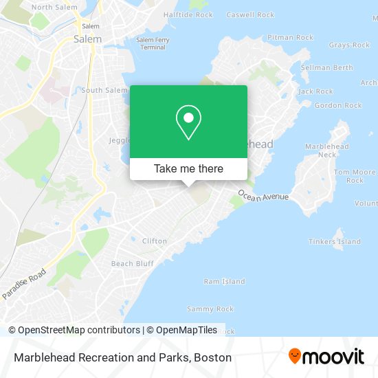 Mapa de Marblehead Recreation and Parks
