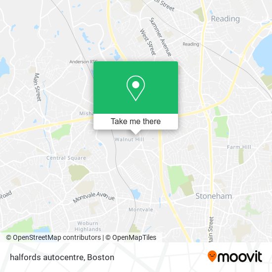 Mapa de halfords autocentre