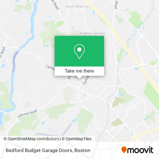 Bedford Budget Garage Doors map