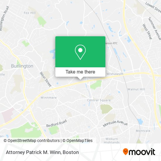 Attorney Patrick M. Winn map