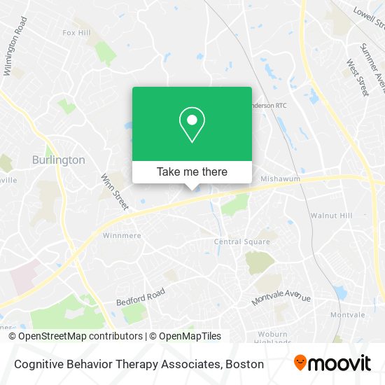 Cognitive Behavior Therapy Associates map