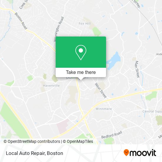 Local Auto Repair map