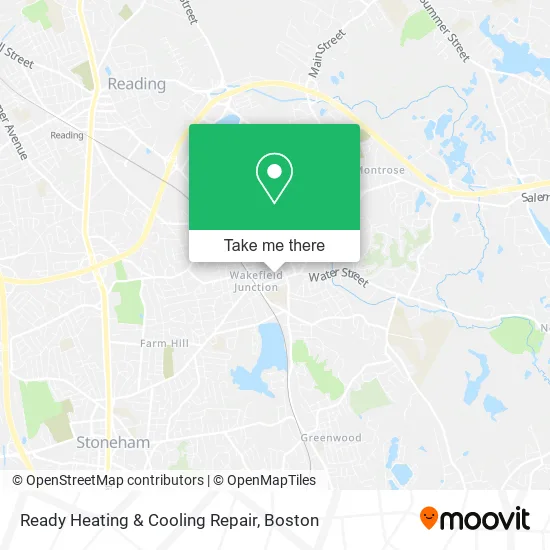 Mapa de Ready Heating & Cooling Repair