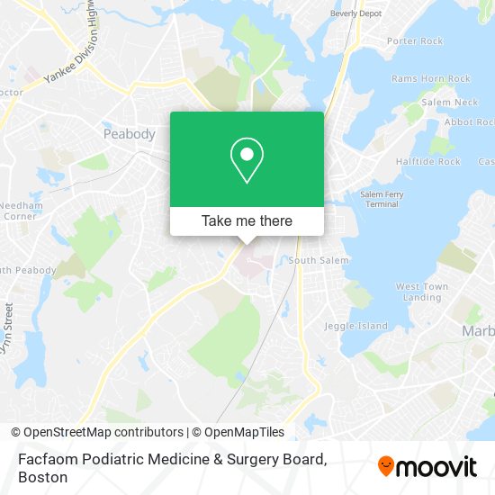 Facfaom Podiatric Medicine & Surgery Board map
