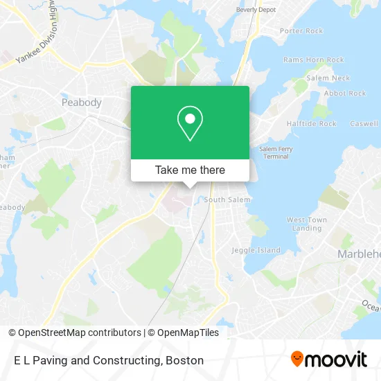 E L Paving and Constructing map