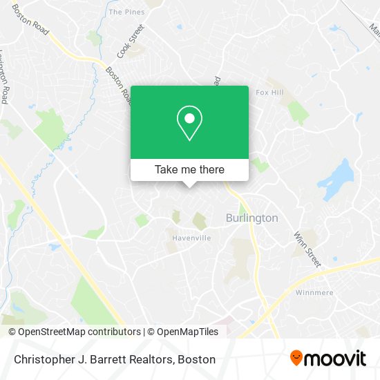 Christopher J. Barrett Realtors map