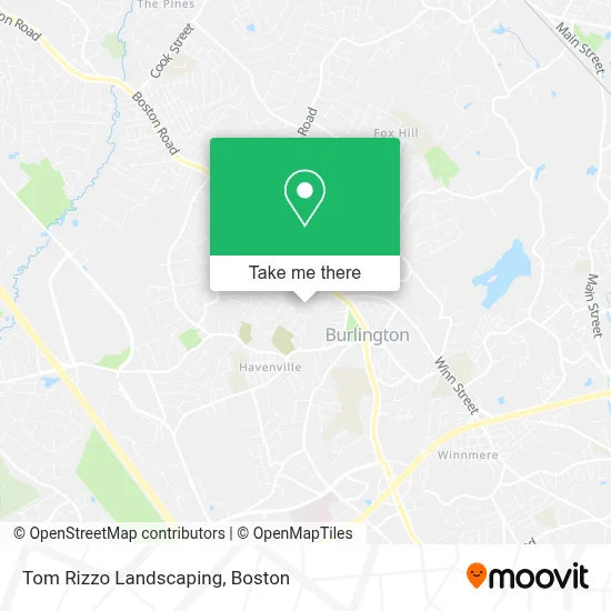 Tom Rizzo Landscaping map