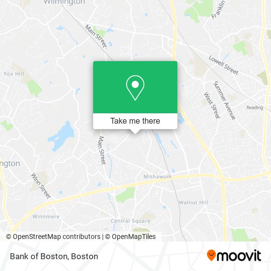 Mapa de Bank of Boston