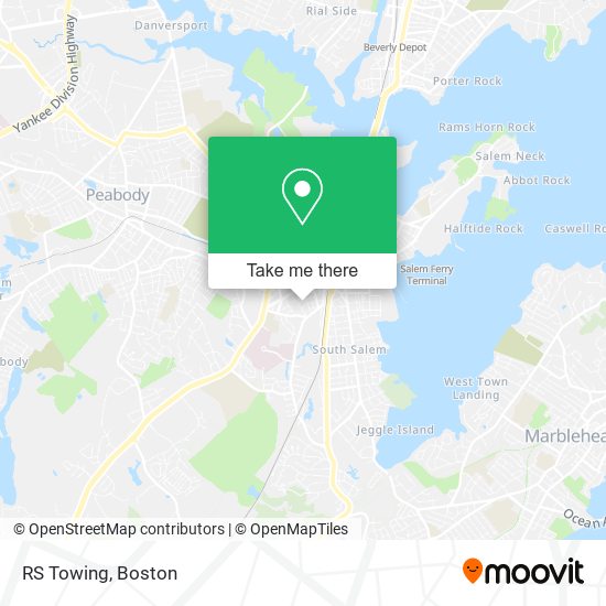 RS Towing map