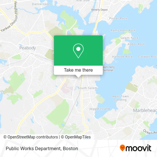 Public Works Department map