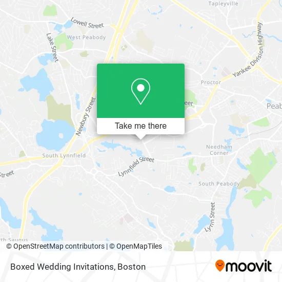 Mapa de Boxed Wedding Invitations