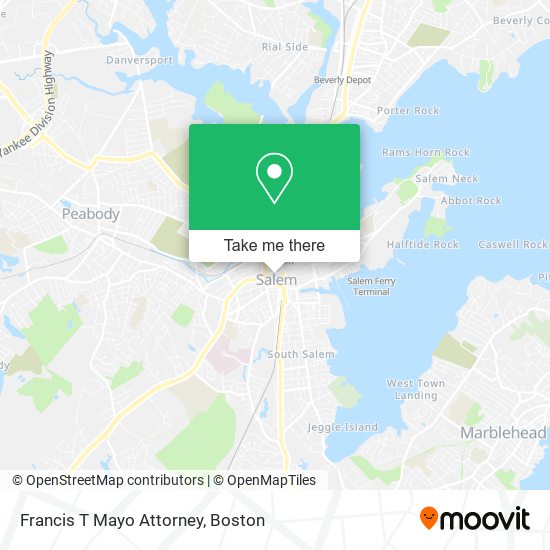 Francis T Mayo Attorney map