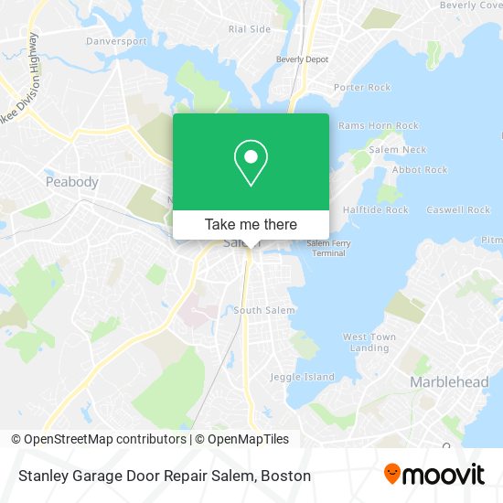 Stanley Garage Door Repair Salem map