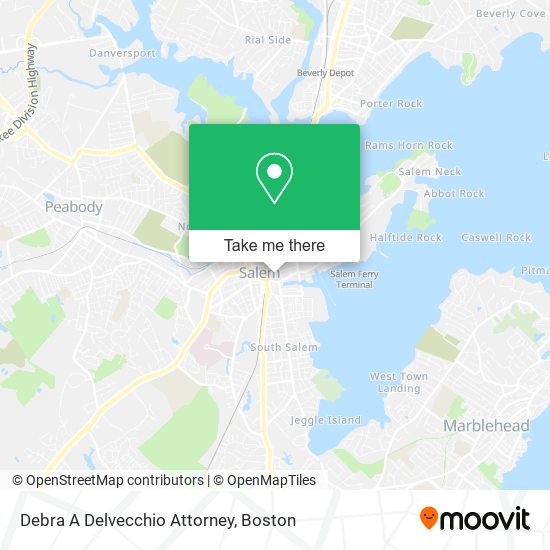 Debra A Delvecchio Attorney map