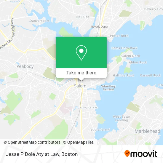 Jesse P Dole Aty at Law map