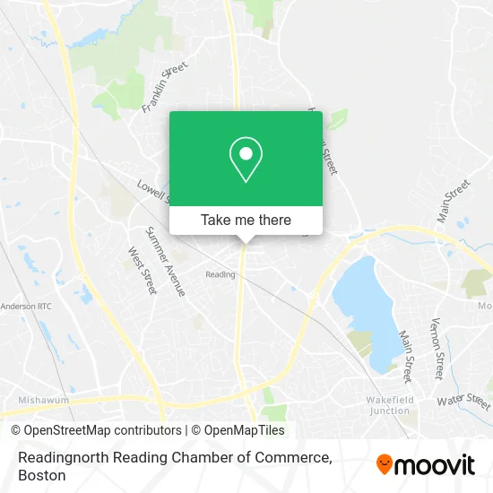 Readingnorth Reading Chamber of Commerce map