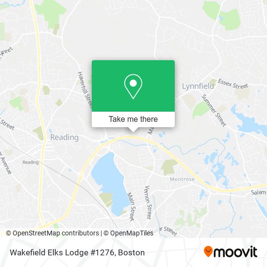 Mapa de Wakefield Elks Lodge #1276