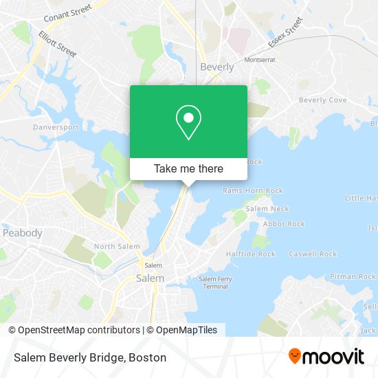Mapa de Salem Beverly Bridge