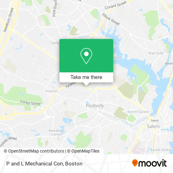P and L Mechanical Con map